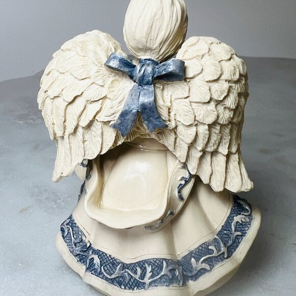 Vtg 2002 Sarahs Angels "Dawn" Figurine Praying Angel Cross GrannyCore BabyCore - Picture 3 of 5